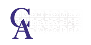 Custom Alloys, Inc. Logo - C.A.I. with periodic table elements in the background